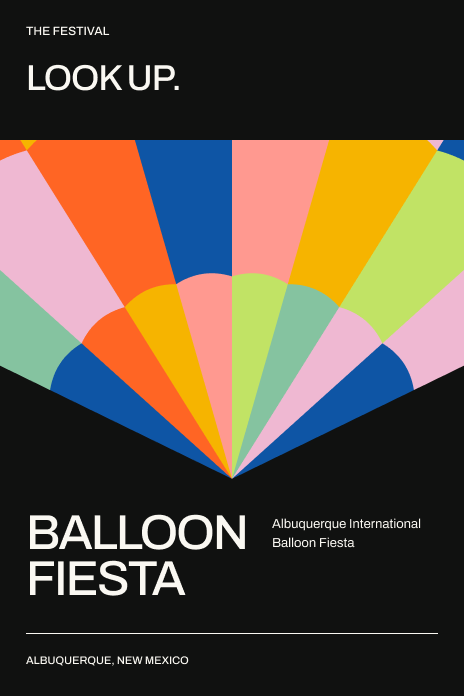 Black Balloon Fiesta festival poster