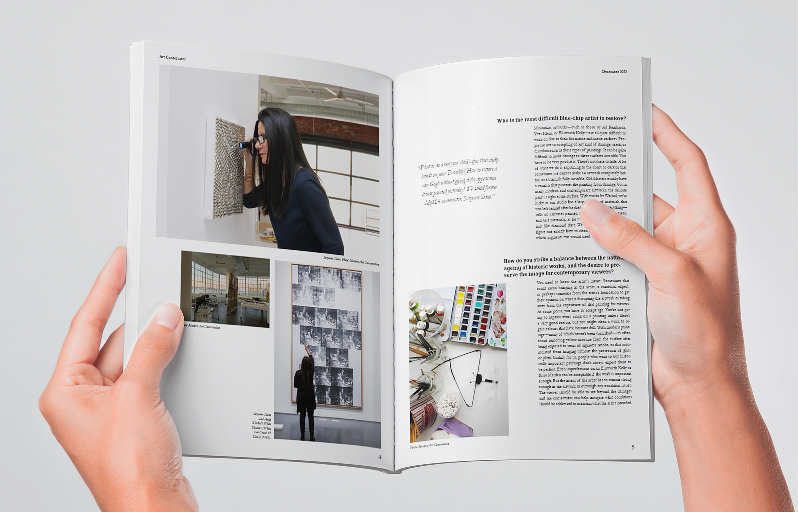 Traces of Repair publication held open in two hands